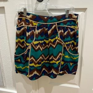 Anthropologie silk skirt, size S